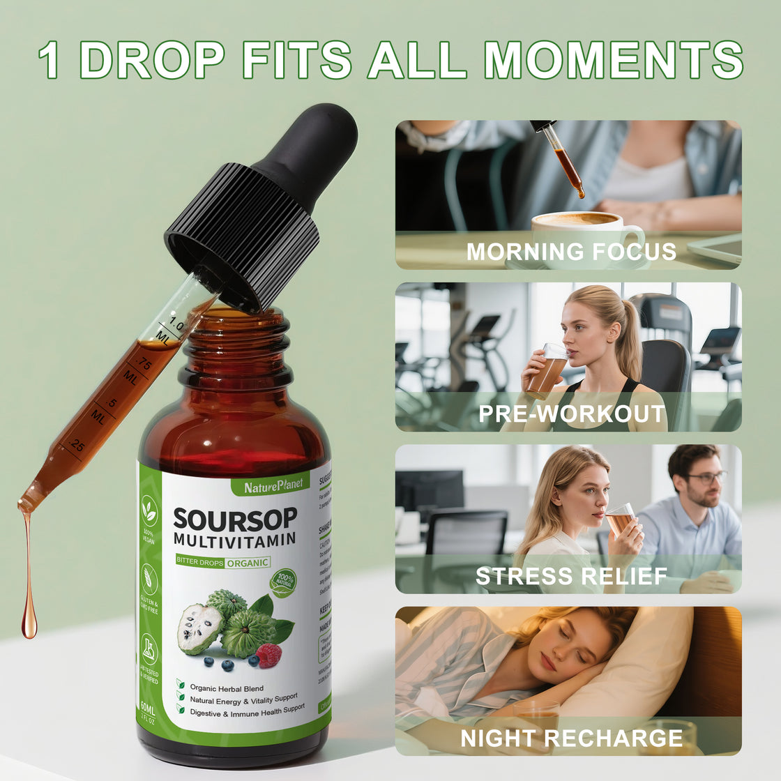 Soursop with Multivitamin Liquid Drop -60ml