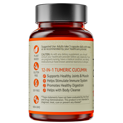 NaturePlanet Turmeric Curcumin & Soursop Leaf Graviola Extract bundled Herbal Supplement, 90 Capsules