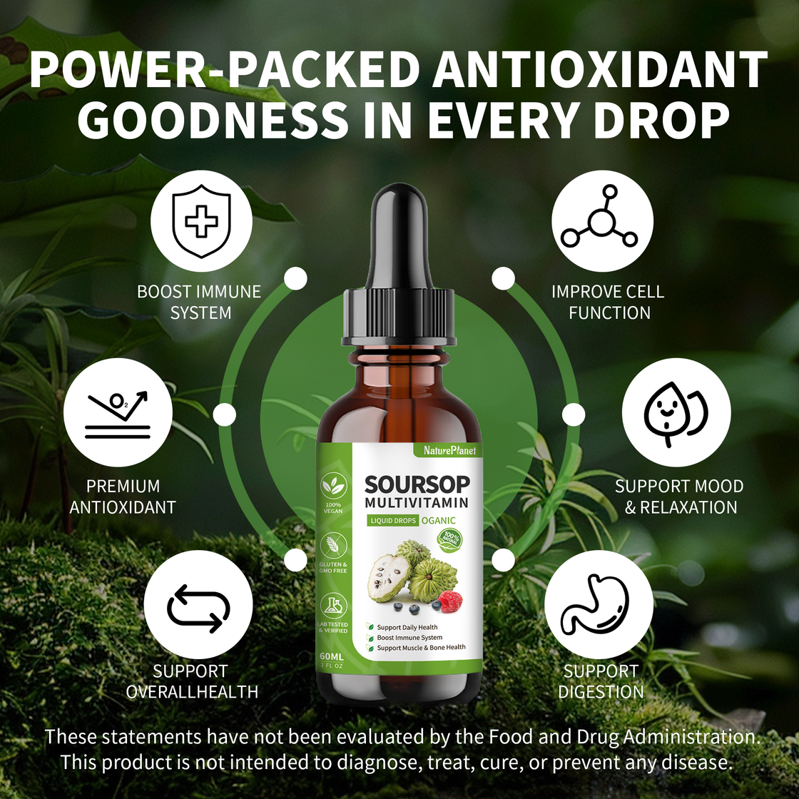Tik Tok Exclusive - Soursop with Multivitamin Liquid Drop -60ml