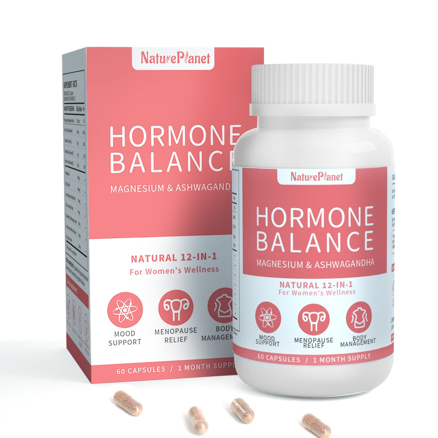 Natural Hormone Balance Capsules for Women - Mood Boosting Supplement